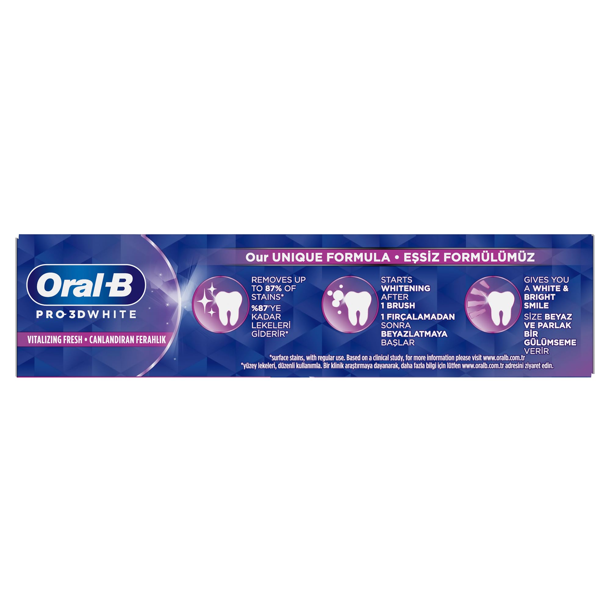 Oral-B Pro 3D White Canlandıran Ferahlık Diş Macunu 75 ml