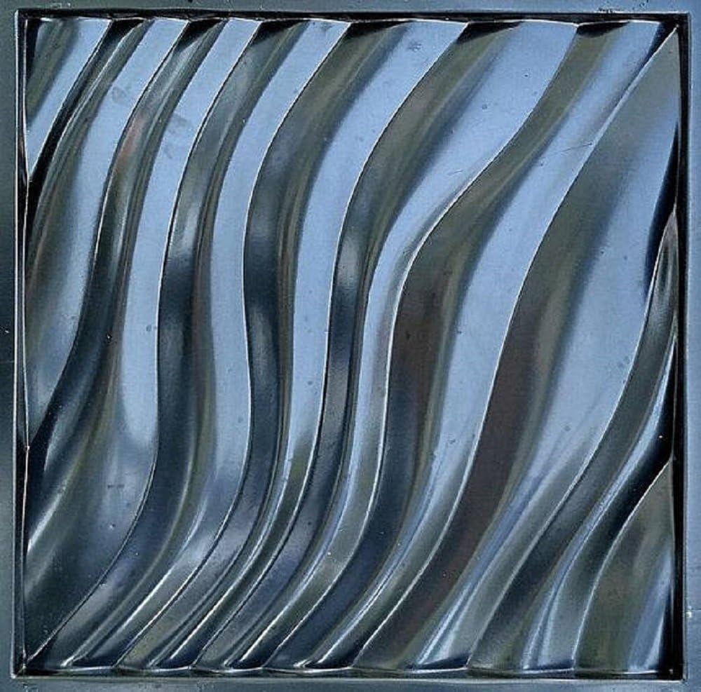 Plastic mold for 3d decor wall panels #24, for plaster (gypsum) or concrete