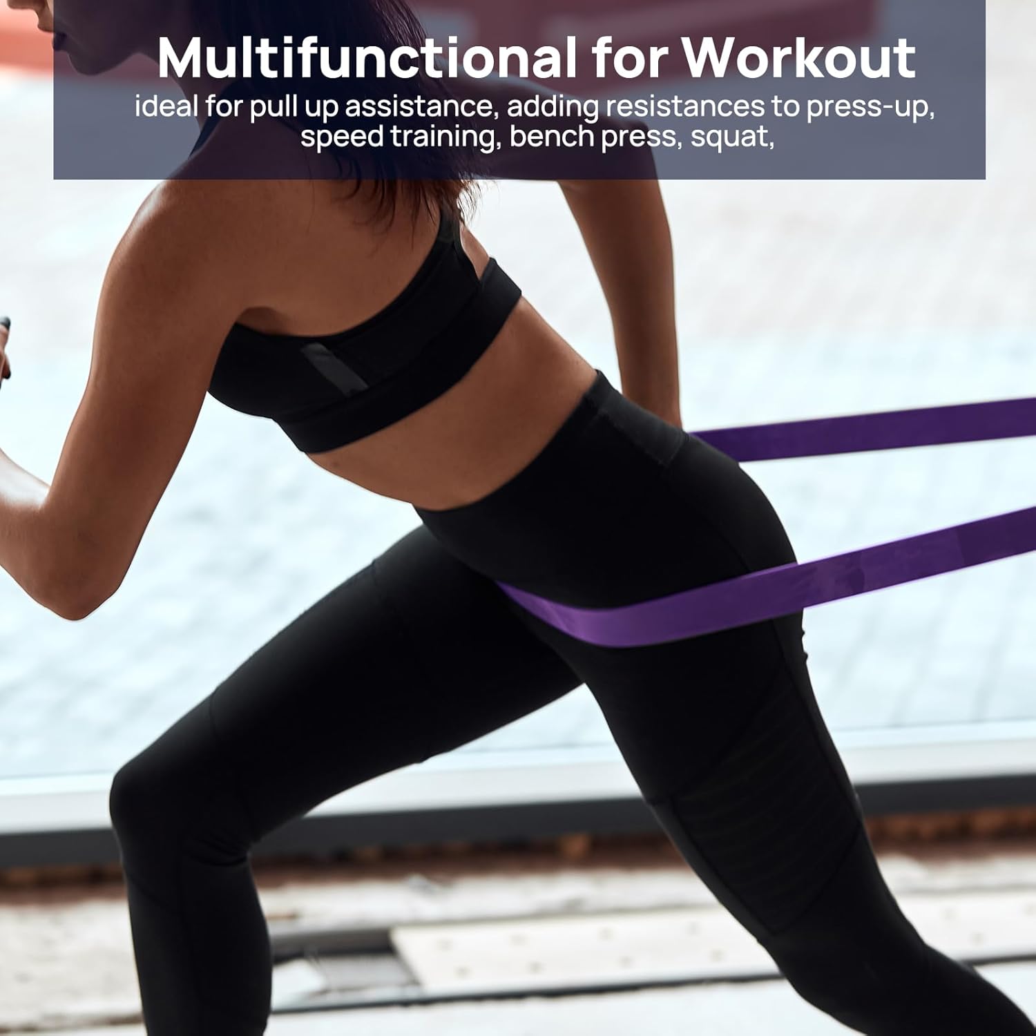 Resistance Bands, Pull Up Assist Bands - Workout Bands, Eexercise Bands, Long Resistance Bands Set for Working Out, Fitness, Training, Physical Therapy for Men Women