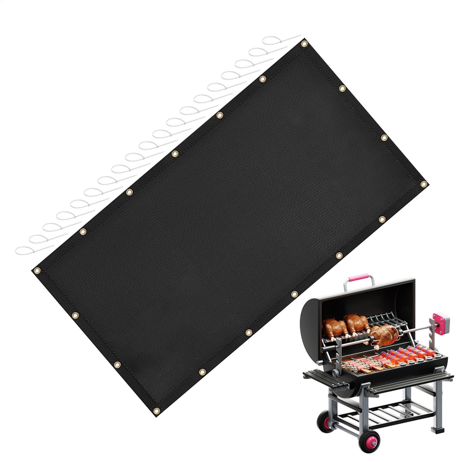 Heat Shield Behind Grill BBQ Fence Heat Shield for Wood Stove