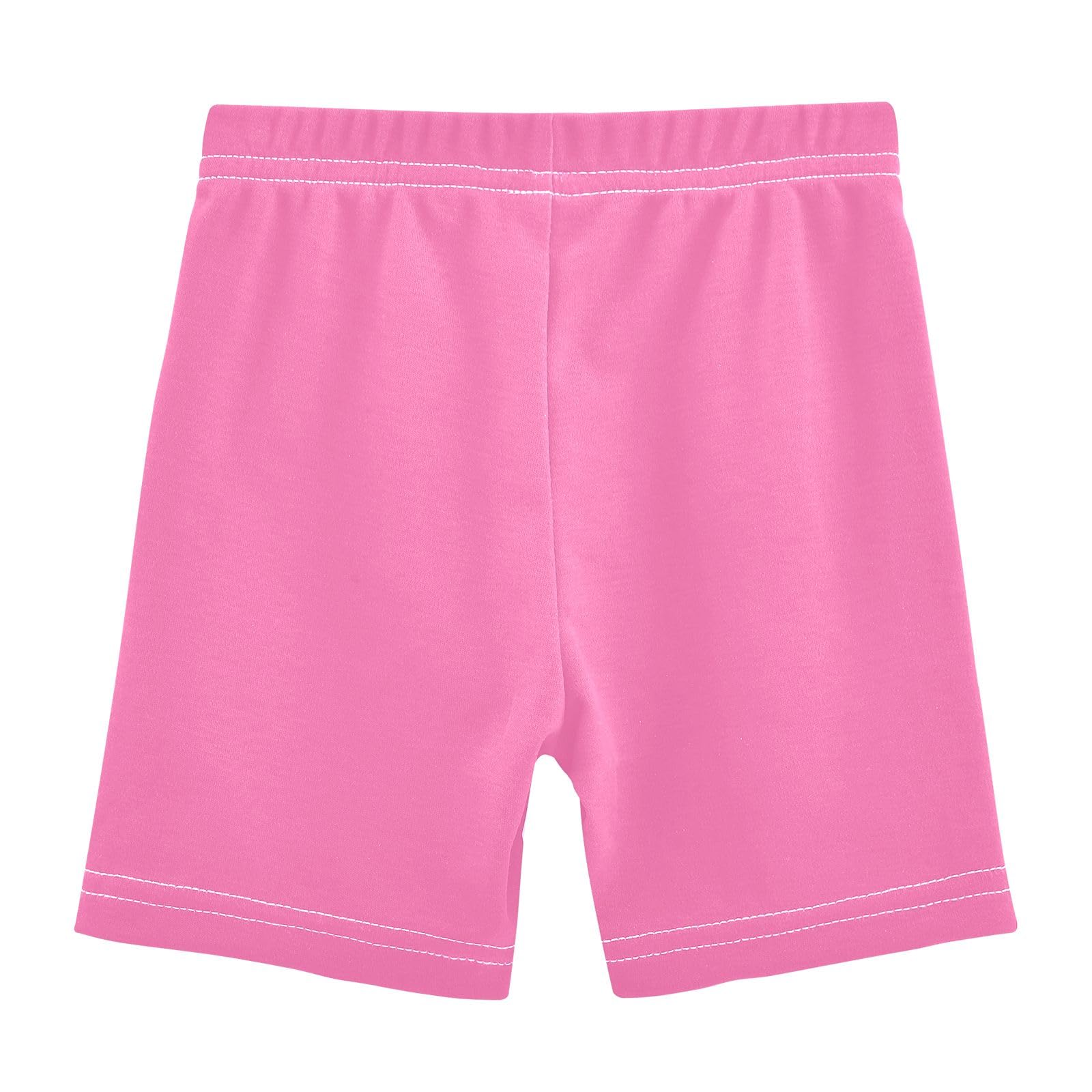 CHIFIGNO Girls' Cartwheel Shorts Spinel Red Bike Shorts Cotton Under Dress Dance Short Girls Clothes Size 10