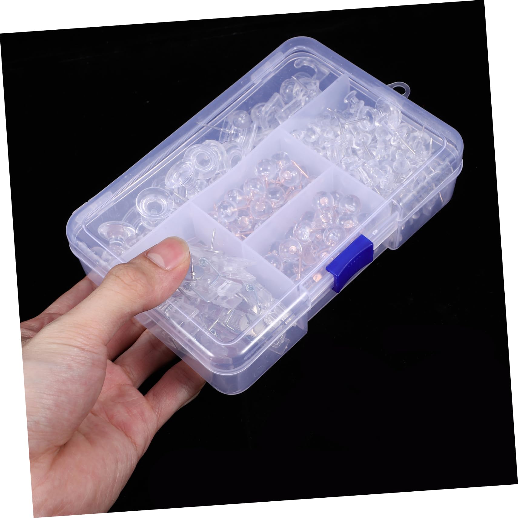 ARTIBETTER 4 Boîtes Broche de Bureau Poussoir punaises décoratives Bulletin punaises claires Planche Carte Punaise Pratique Broches compactes Petites Métal