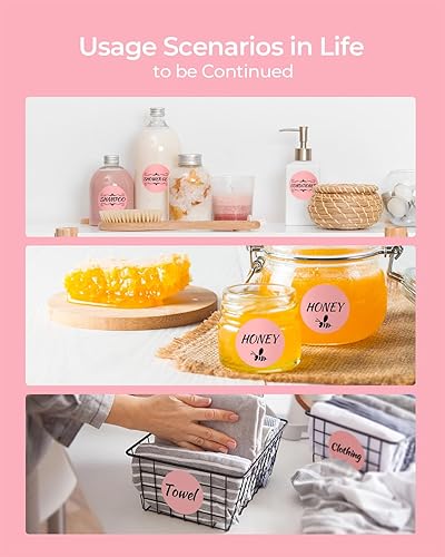 Miniatura 7 de Etiquetas adhesivas térmicas de círculo rosa de 2 pulgadas+etiquetas de envío rosadas