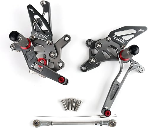 Miniatura 2 de Bruce & Shark Juego de estriberas traseras ajustables para motocicleta, estriberas para Yamaha YZF-R3MT-03MT-25 2015-2019, para Yamaha YZF-R25