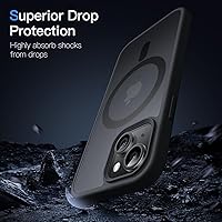 Vista 5 de JETech Funda magnética para iPhone 13 Mini de 5.4 pulgadas, compatible con MagSafe, translúcida mate, delgada, a prueba de golpes, color negro