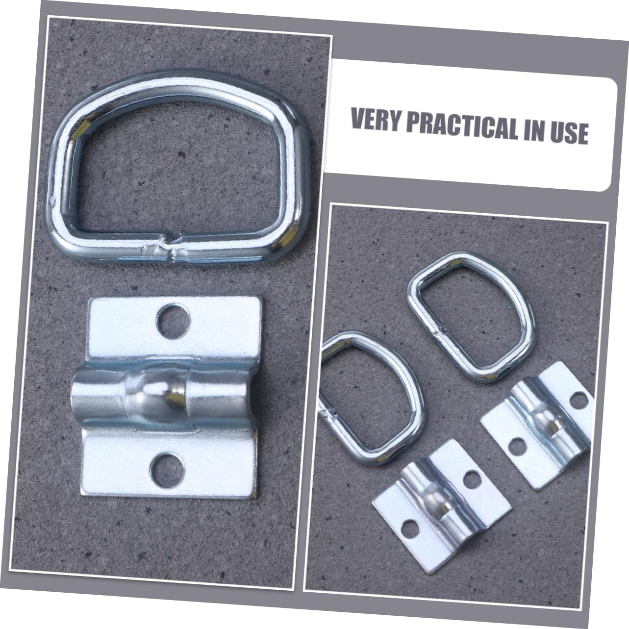 16stücke D-ring-zurröse für Anhänger Hochleistungs-d-ringe Anhänger-zurrösen Kleiner D-ring D-ring-halter Zurrösen-lieferung Utv-d-ringe Schienen-zurrösen Anhängerzubehör