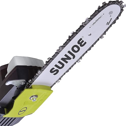 Miniatura 4 de Sun Joe iON100V-10PS-CT - Sierra de cadena telescópica inalámbrica de iones de litio de 10 pulgadas, 100 voltios máximo, solo herramienta