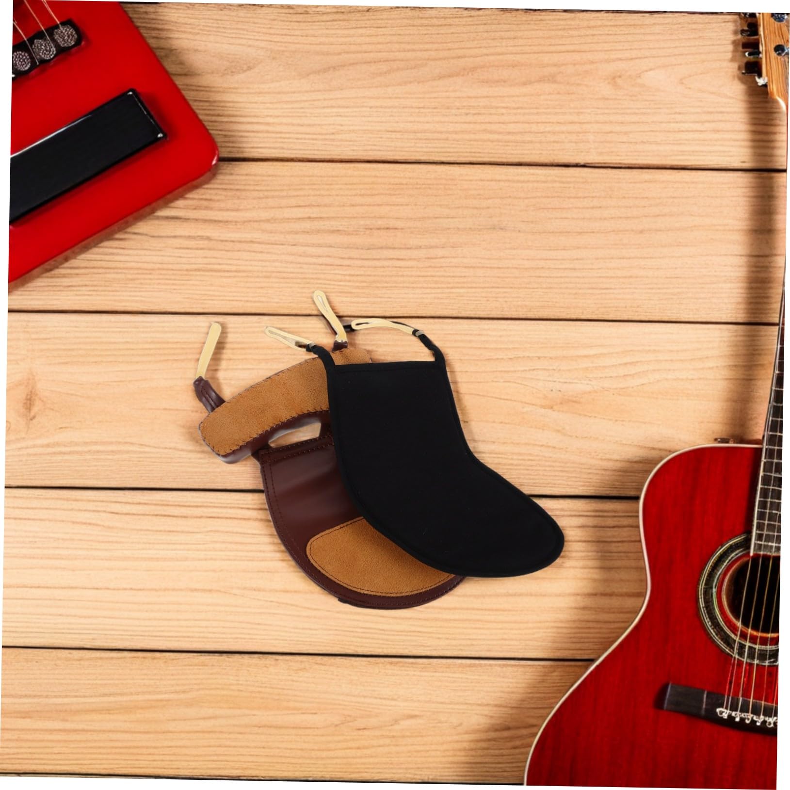 SUPVOX 2piezas Accesorios Para Violín Almohadillas Protectoras Para Hombrera Fundas De Algodón Para Mentonera De Violín y Practicar Instrumentos Musicales