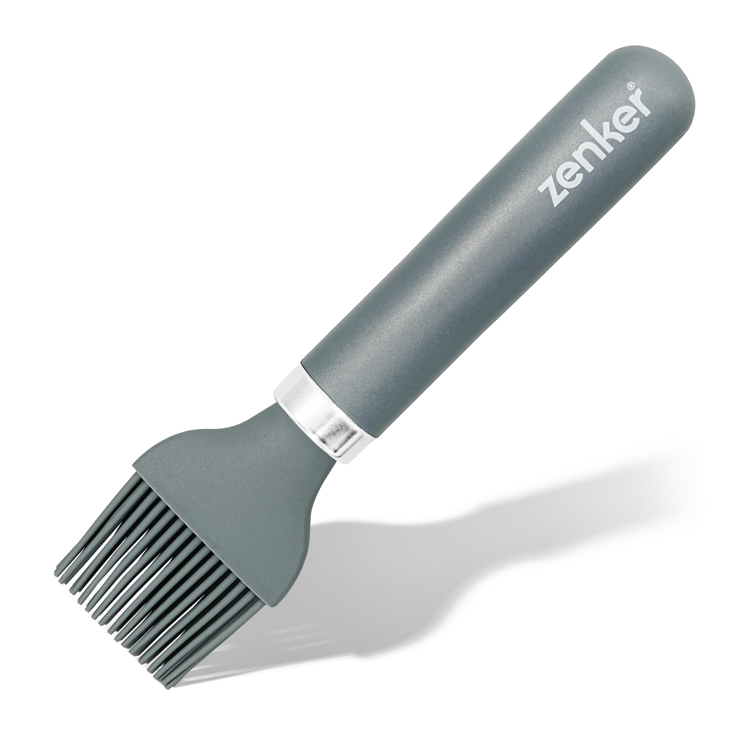 Zenker Silicone Pastry Brush with Non-Stick Flexible Bristles, Grey, 19x5cm