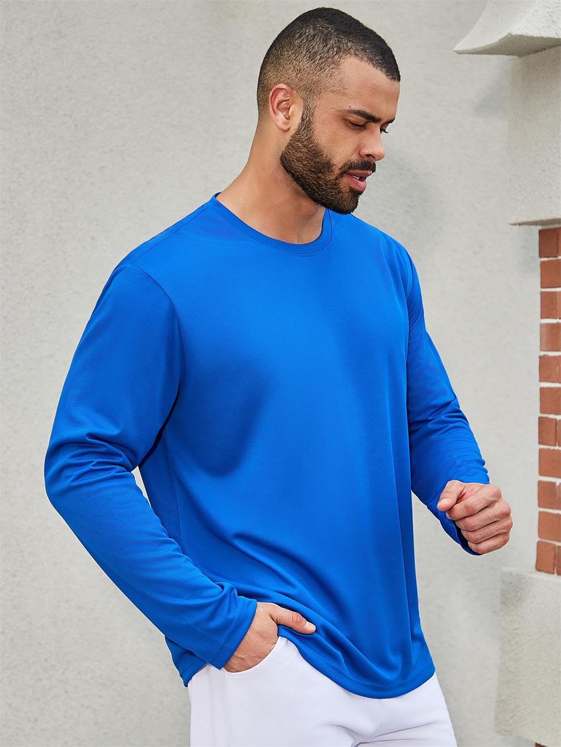 Gary Com Men Long Sleeve T-Shirts Pack Quick Dry Athletic Running Activewear Workout Tee UPF 50+ Sun Protection Shirt for Men - Image 5