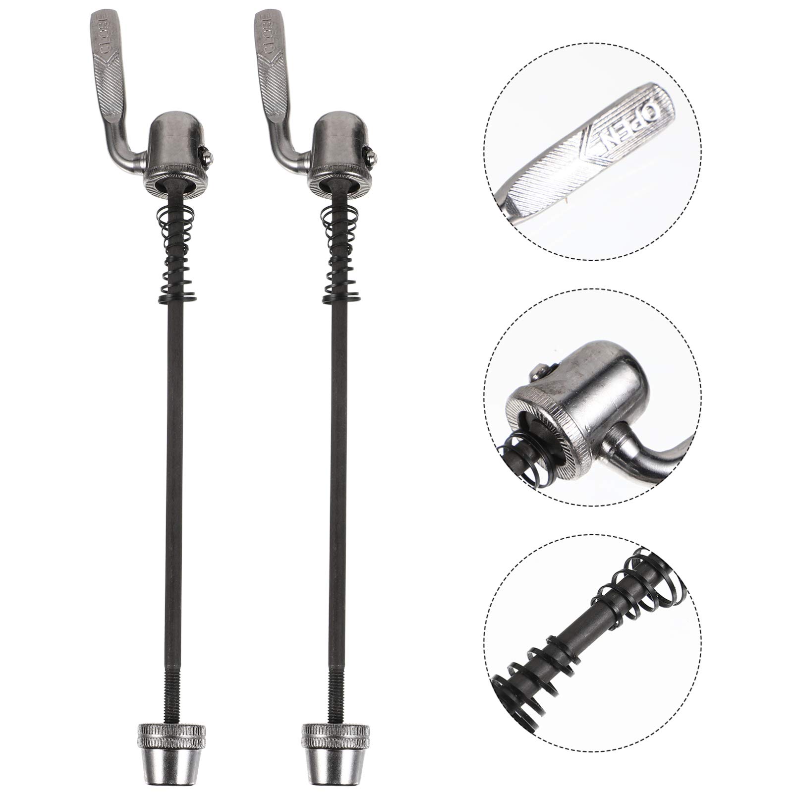 BESPORTBLE 2pcs Rear Wheel Axle Skewer for Cycling Trainer Quick Release Bike Accessory