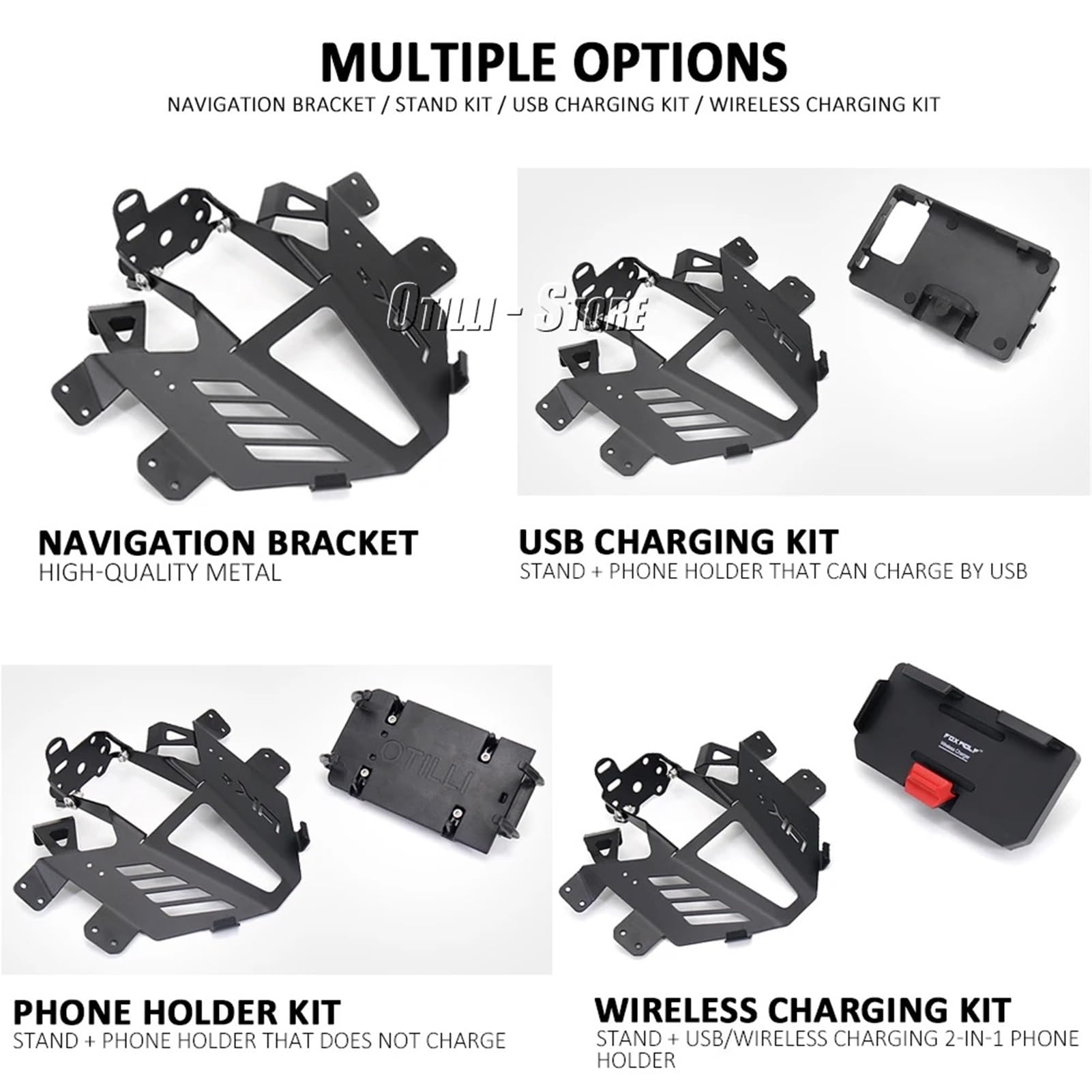 Fit For Kymco Ak550 Ak550 AK 550 Ak 550 AK550 Premium Motorcycle Accessories GPS Mount Navigation Bracket Phone Holder(Bracket)