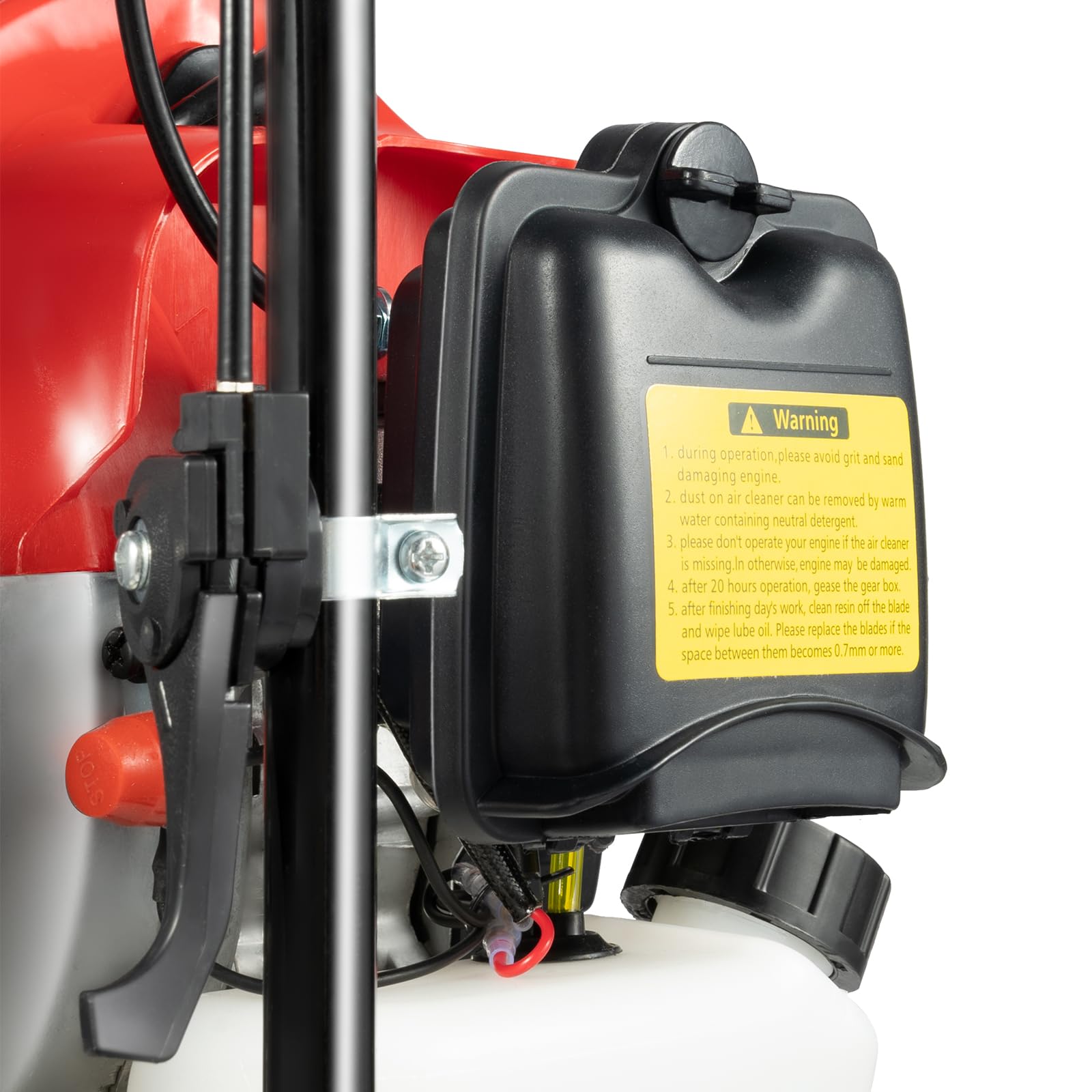 Benzin Wasserpumpe 43cc Zweitakt Motor Hochleistungs Gartenpumpe Mit 30m Förderhöhe 1.25kw Tragbare Benzin Schmutzwasserpumpe Für Bewässerung, Drainage, Bauernhof