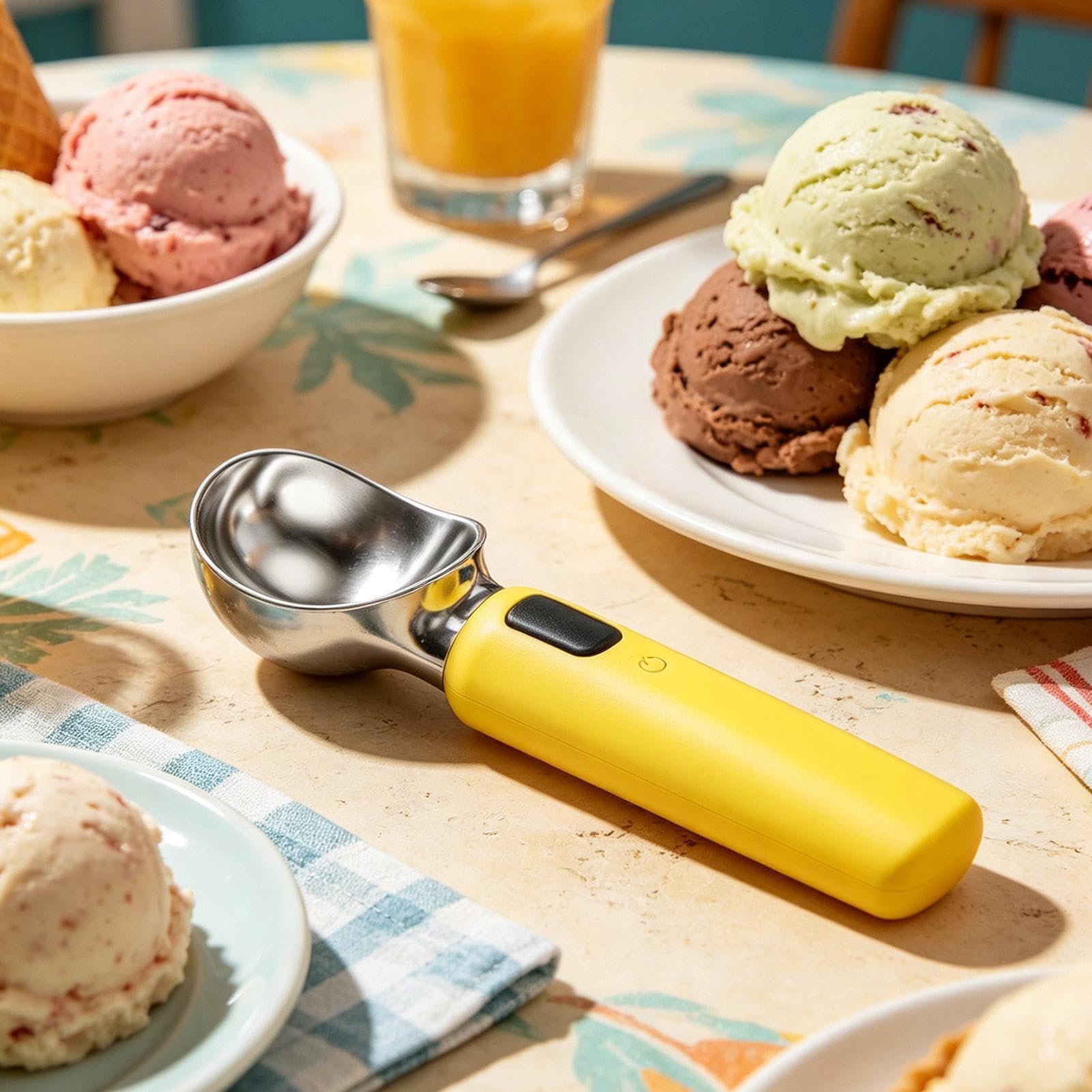 Cuillère à Glace Chauffante Rechargeable Ergonomique 3 Vitesses
