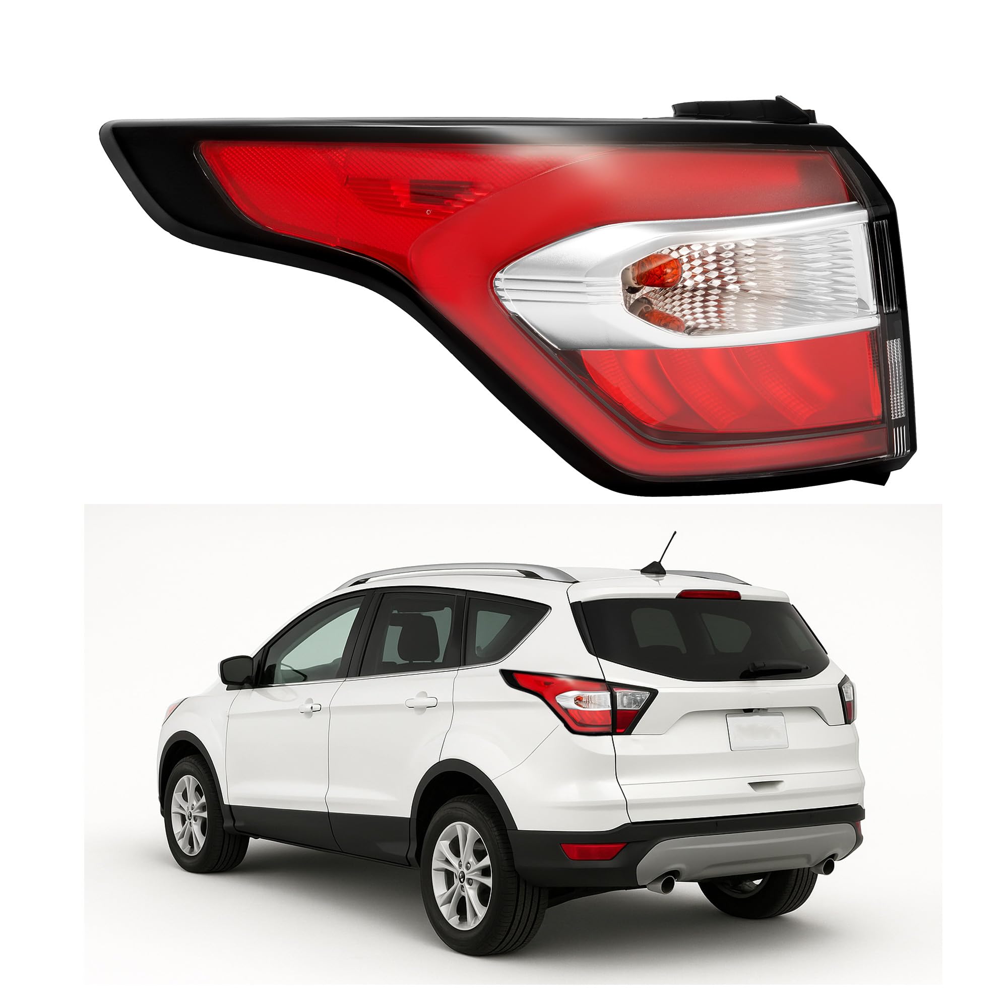 Amazon.com: HECASA Tail Light Compatible with 2017-2019 Ford