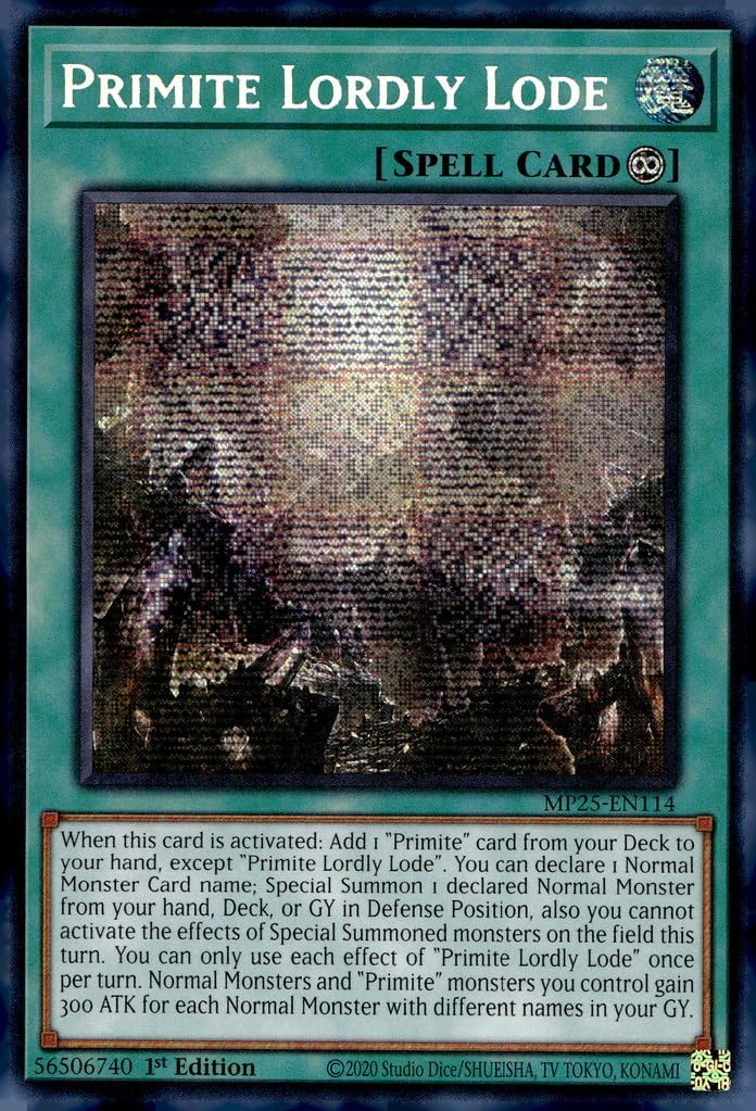 Primite Lordly Lode - MP25-EN114 - Prismatic Secret Rare - 1st Edition