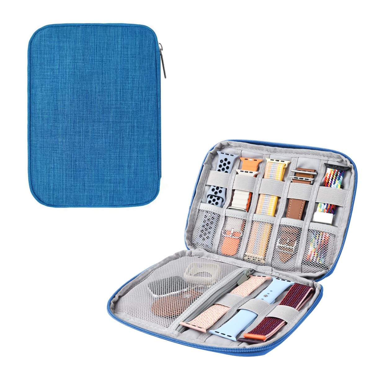 Watch Band Organizer, Watch Band Storage Case, Waterproof Smart Watch Band Organiser Case, Travel Organiser Bag for Watch Bands for Bands and