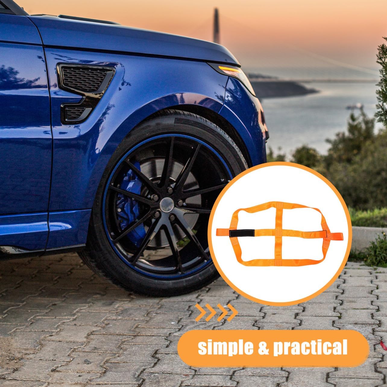 4pcs Tie Down Strap for Motorcycle and Bike Heavy Duty Polyester Binding Strap Quick-Release Buckle for and Stability During Transport