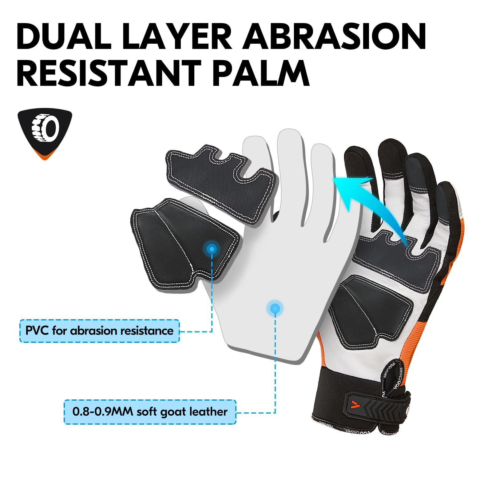 Amazon.com: Vgo 1-Pair 0℃/32°F Chainsaw Gloves, 12-Layer