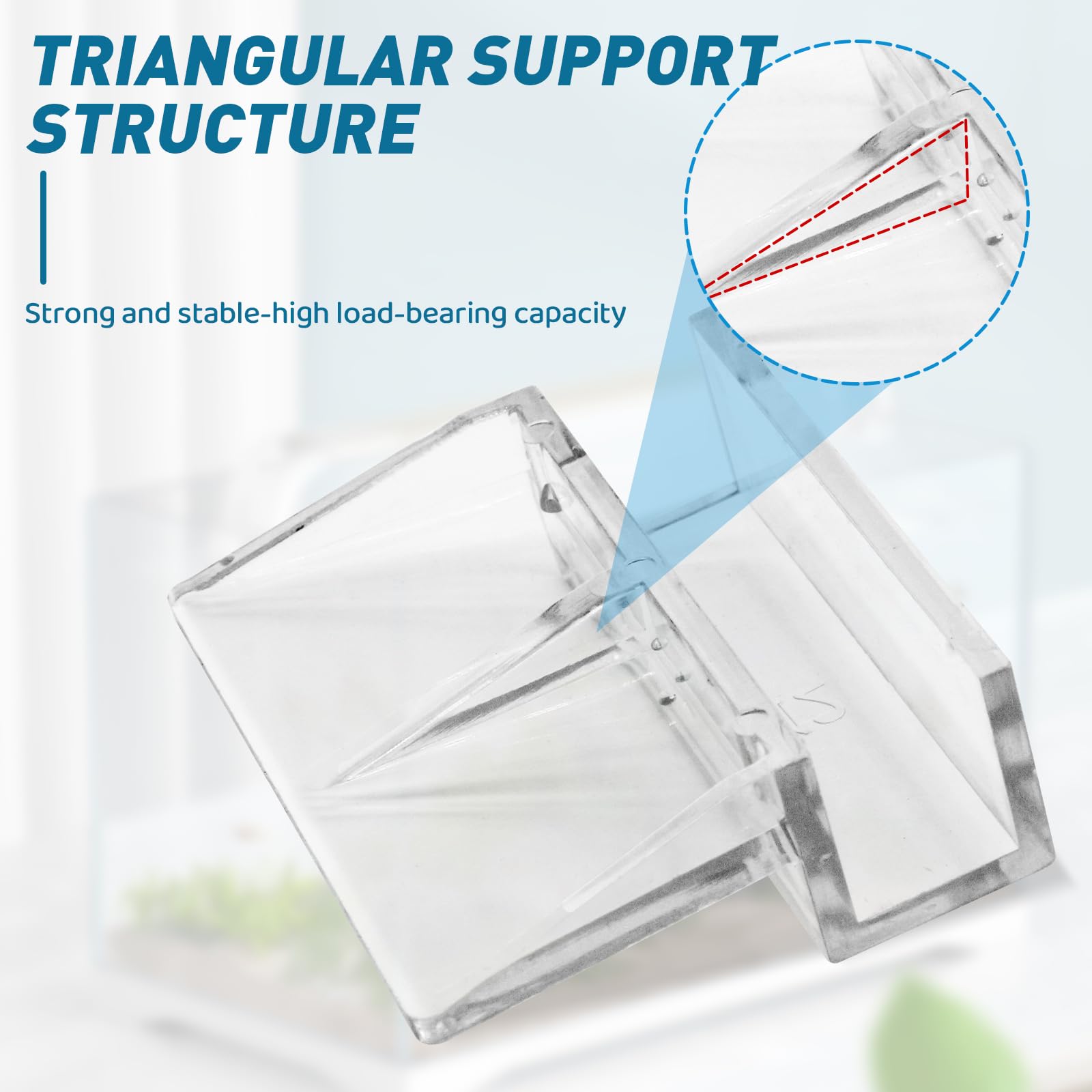 LINLAN 8mm 12 Pieces Aquarium Cover Bracket,Fish Tank Lid Clips Acrylic Aquarium Cover Clip Support Holder for Rimless Aquariums - Image 4