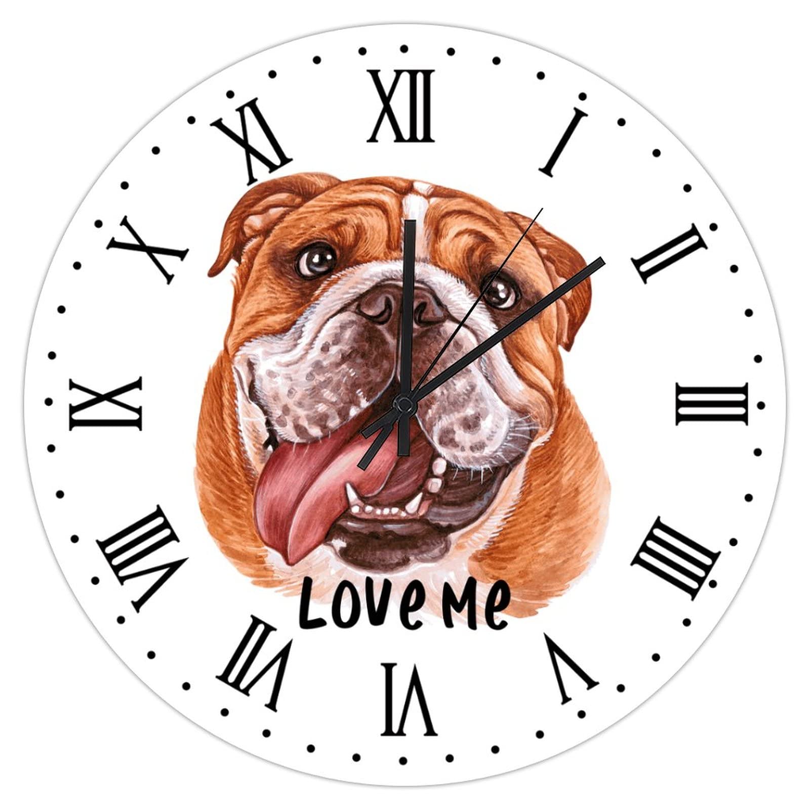 Horloge silencieuse à quartz Love Me de 38cm pour résoudre les nuisances sonores