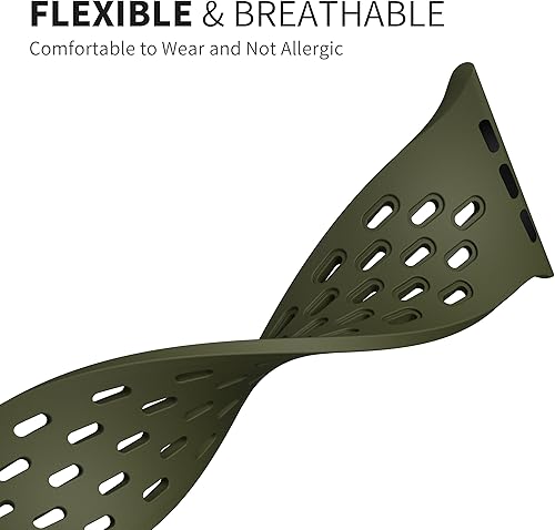 Miniatura 9 de Correa deportiva magnética antisudor para Apple Watch, correas de silicona impermeable y transpirable. Para compatible con iWatch Ultra SE Series