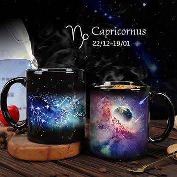 Capricorn Mug Constellation Coffee Mug 12 Constellation Cups Ceramic Heated Sensitive Novelty Coffee Cup