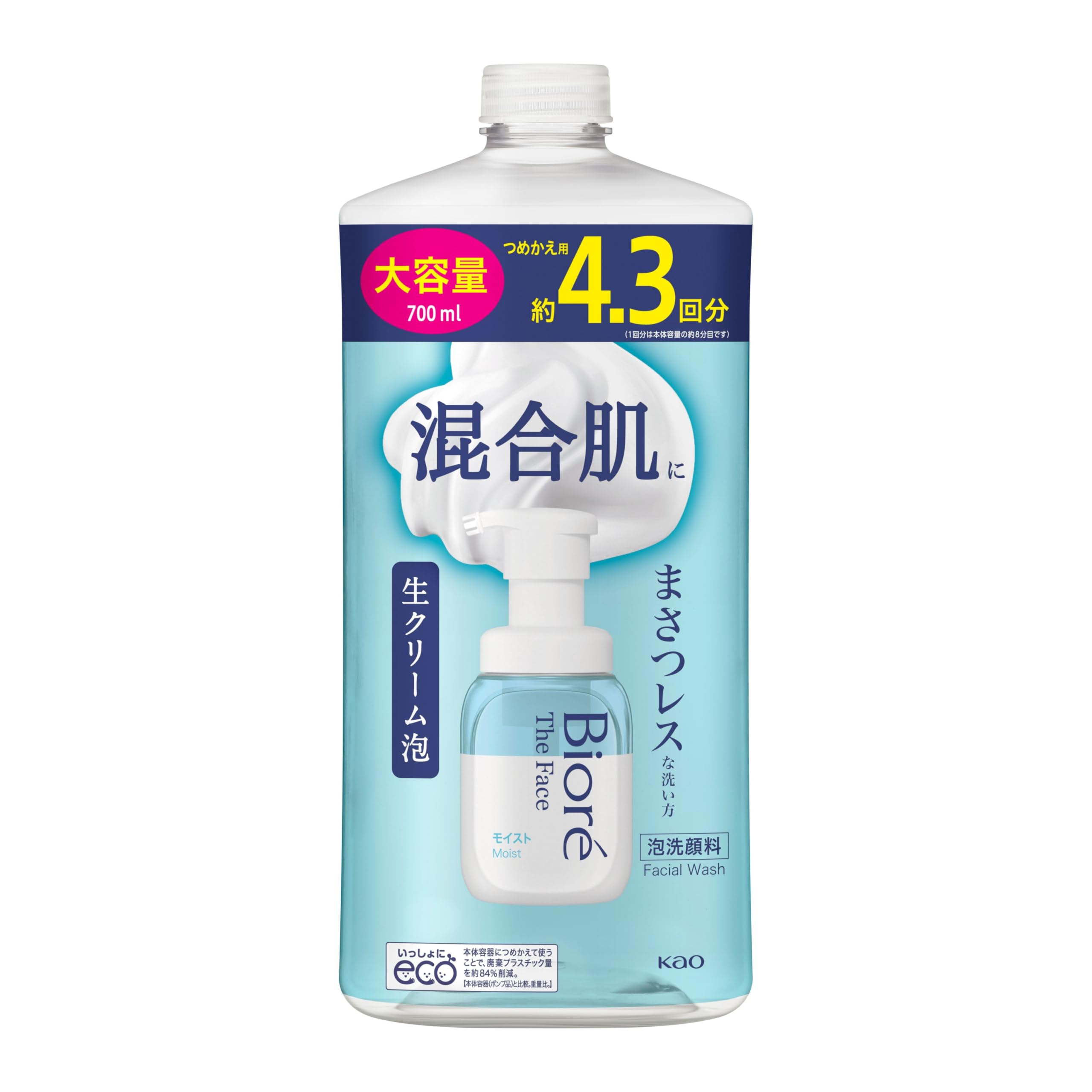 Amazon | 花王 ビオレ ザフェイス 泡洗顔料 モイスト つめかえ用 700mL