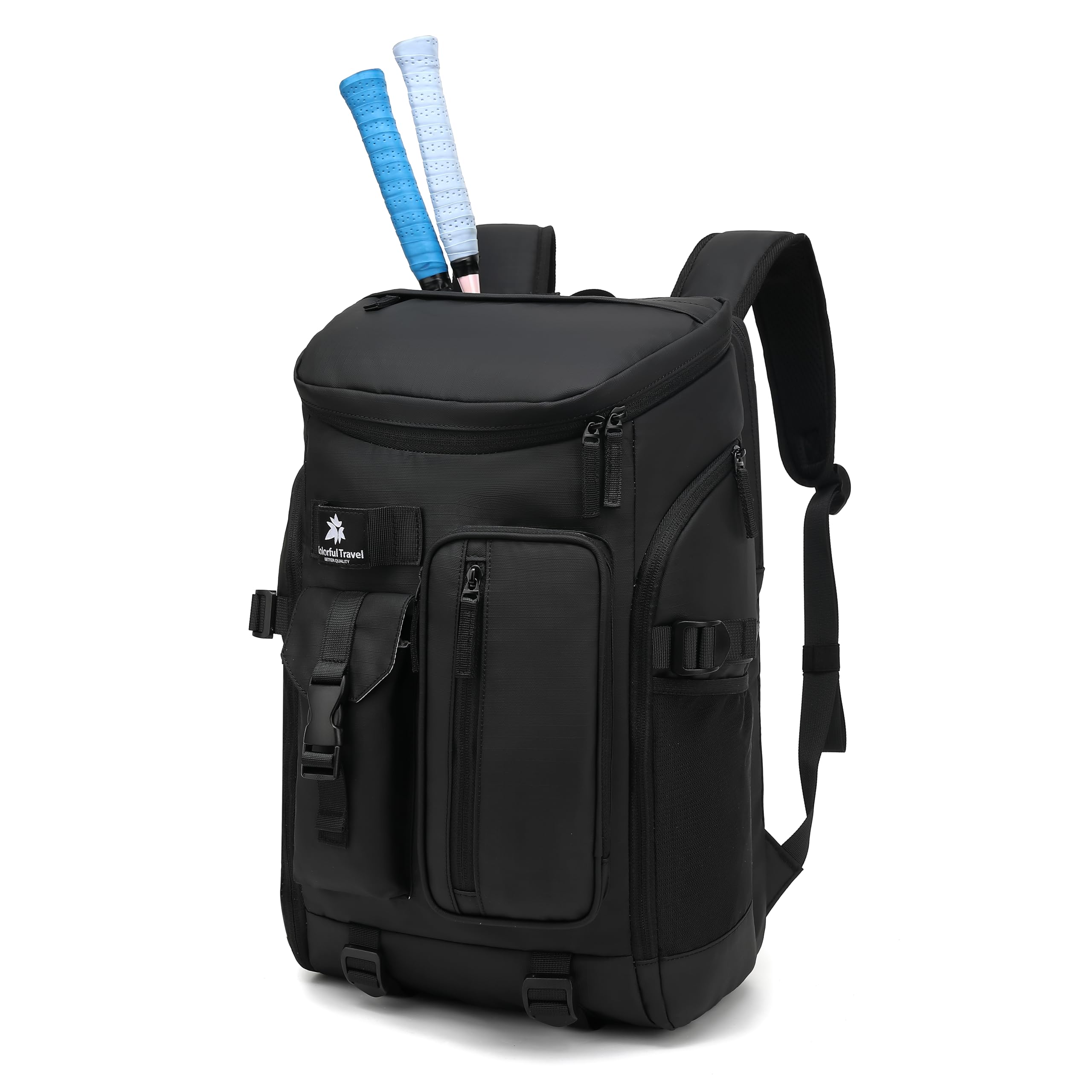 JYColofex tennis mountain climbing travel backpack, independent shoe compartment for sports and fitness, waterproof 15.6-inch computer bag