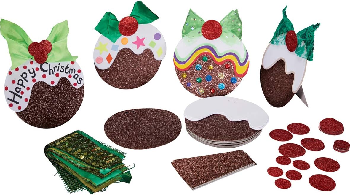 Springboard 10242 Christmas Pudding Cards Craft Activity (Pack of 30)