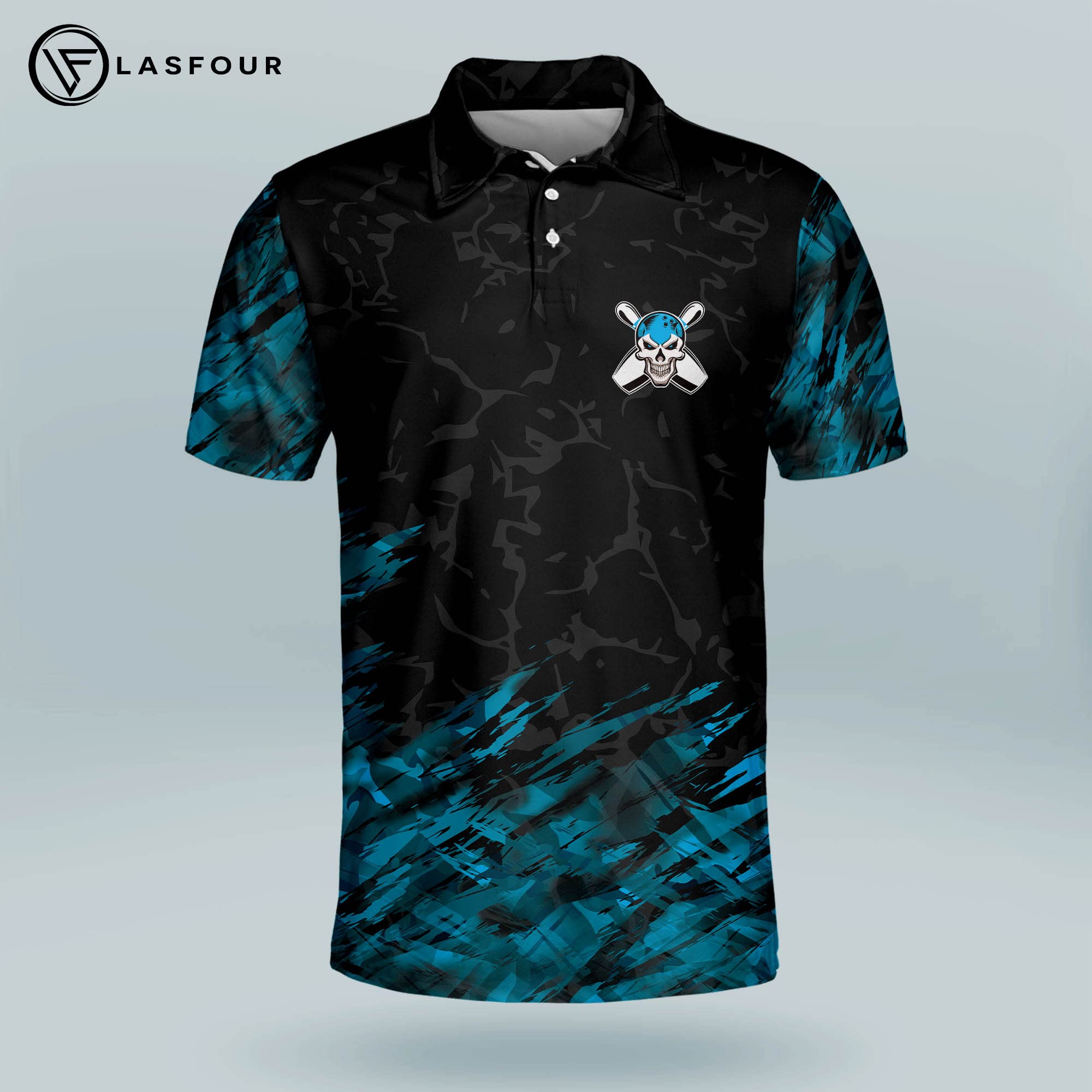 Logo Infusion Dye-Sublimated Bowling Jersey (Sash Collar) - I AM Bowling Fun Design 2009-MT - Motiv (Men's 2X) Multicolored