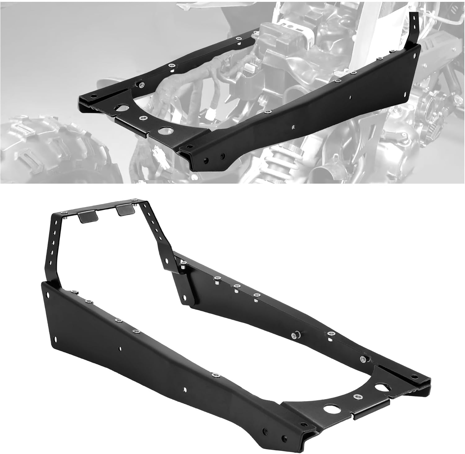 Rear Subframe Compatible with Yamaha Raptor 700 2006-2024, 700R 2009-2024 Steel Black Powder Coated