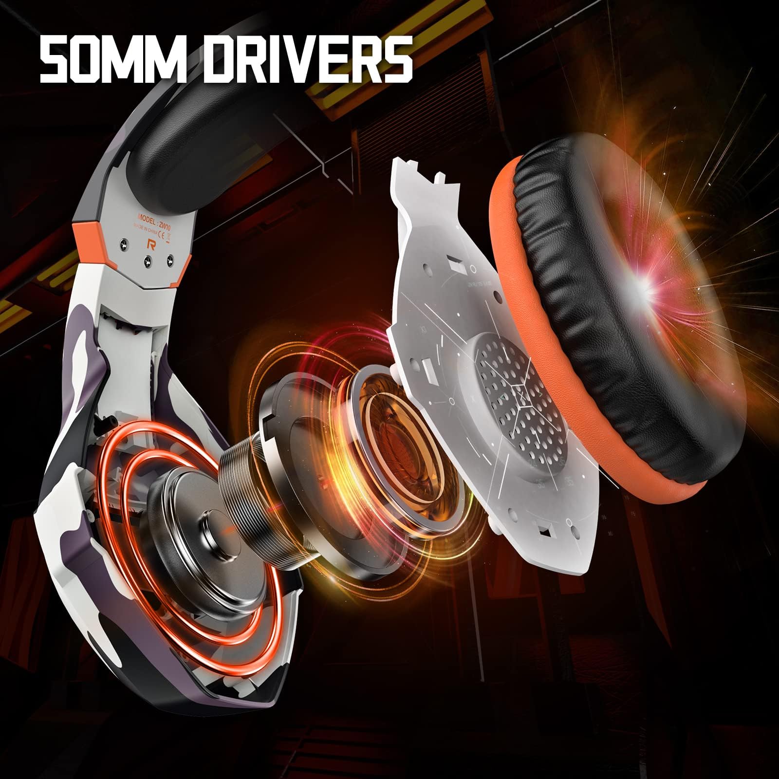 Auriculares para Videojuegos para PS4 PS5 PC, Sonido Envolvente 3D con micrófono con cancelación de Ruido, Auriculares para Xbox One Switch Mac Laptop