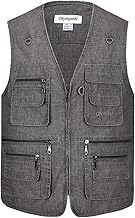 Btmpmcs Homme Gilet de Pêche Gilet de Extérieur Décontracté Léger Respirant Veste sans Manches Veste de Sport Camping Chasse Photographie Gilet Veste avec Multi-Poche