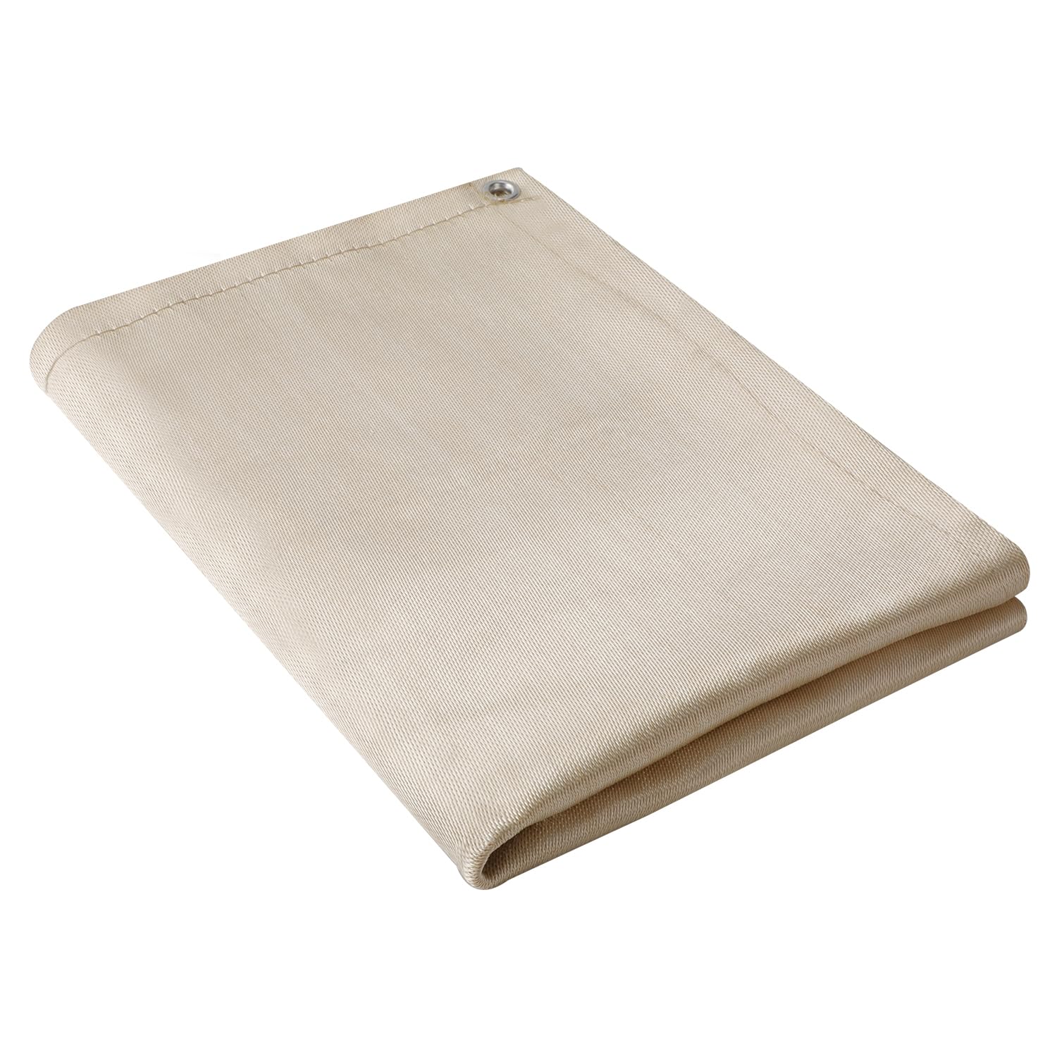 Heavy Duty Welding Blanket Fireproof, 4x6ft Fiberglass Welding Blanket 1/3in Thick Fire Retardant Blankets Tarp with Grommets Heat Insulation Welding Curtain for Camping Stove BBQ Grill