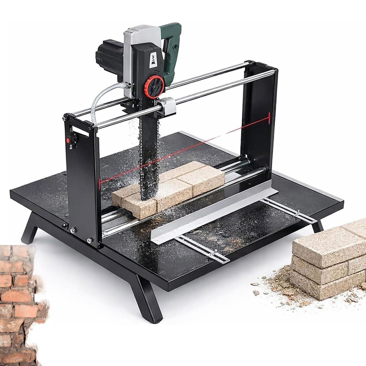 GYKOZY 220V Electric Brick Cutters, 3000W Lightweight Tool with Infinitely Variable Speed Adjustment for Cutting Lightweight, Foam, Aerated Bricks and Wood