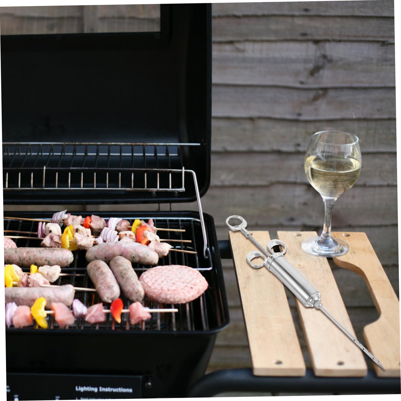 Fleisch Marinade Injektor Edelstahl Huhn Truthahn Bbq Grill Zubehör Für Fleisch Marinade Kochen
