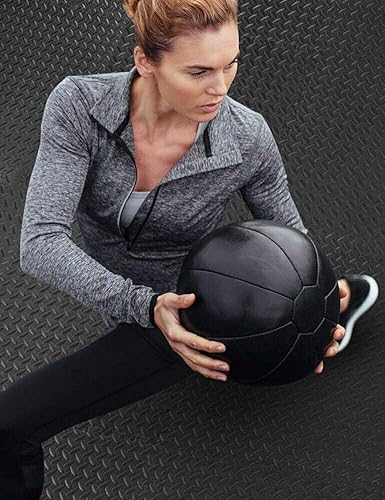 Miniatura 9 de BEAUTYOVO Tapete de ejercicio de rompecabezas con 122448 azulejos entrelazados de espuma para gimnasio, baldosas de espuma EVA de 24 x 24 pulgadas,