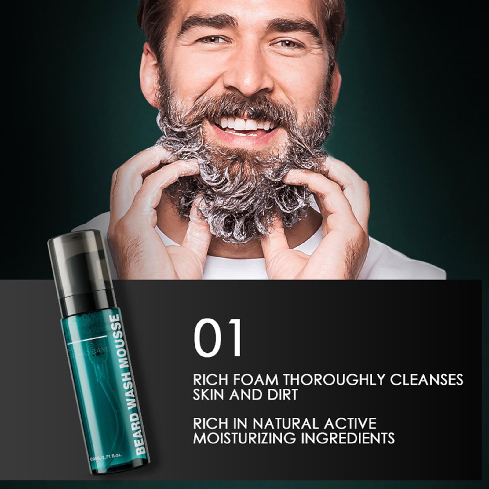Kit professionale per la cura della barba, set regalo completo per marito | include olio da barba, balsamo, pettine, e spazzola, per la toelettatura degli uomini di alta qualità per