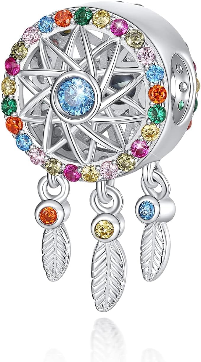 GenericYup It All Dreamcatcher S925 Sterling Silver Compatible with Pandora Bead Charms Bracelet Gift for Women