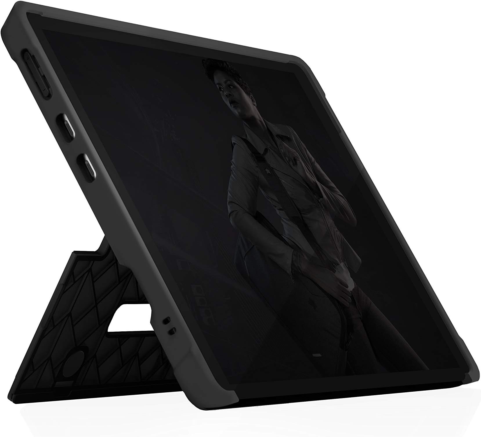 STM Dux Shell for Microsoft Surface Pro X (2019/2020/2021) - Durable and Protective Case - Black