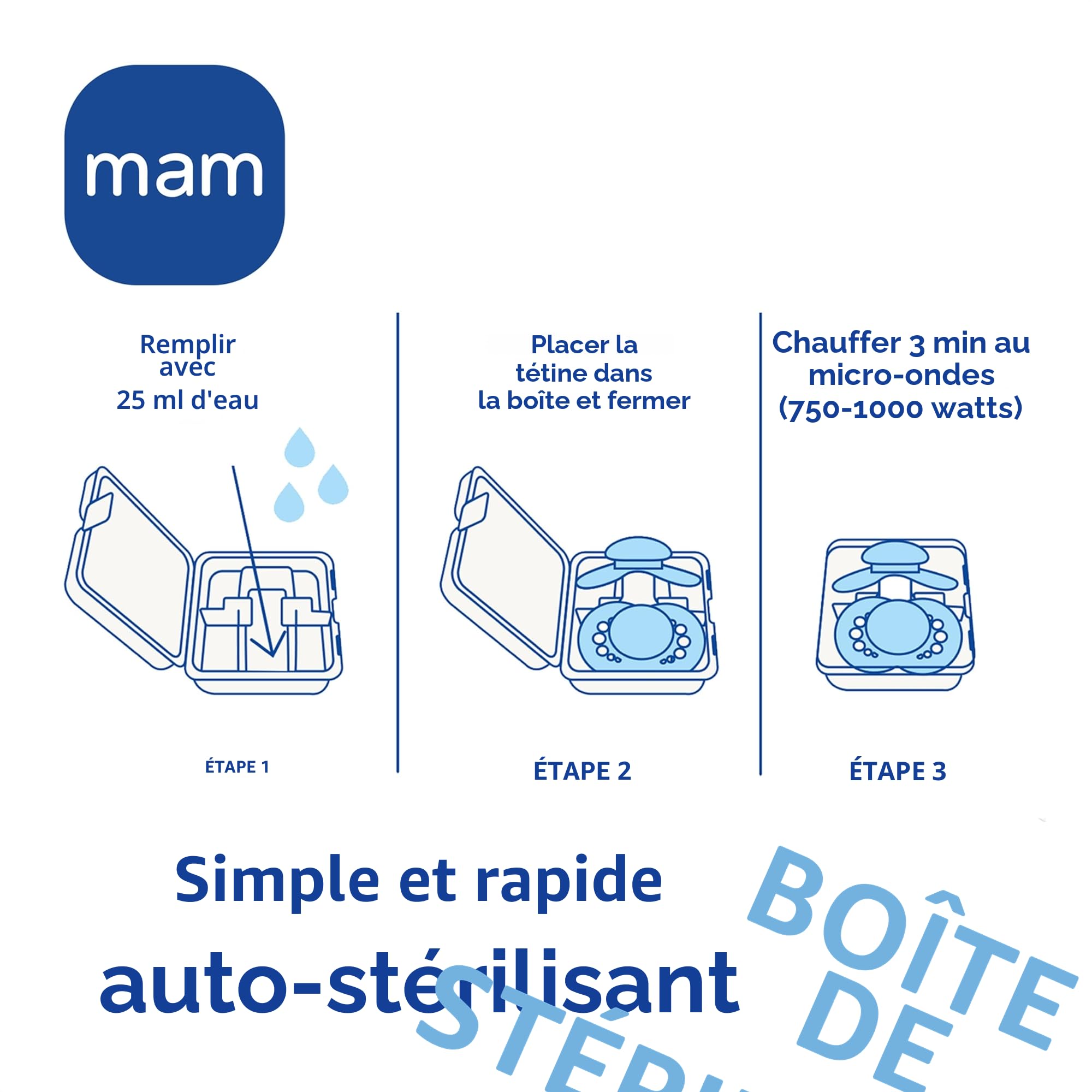 MAM Easy Start Kit de démarrage anti-coliques auto-stérilisant, biberon et tétine, essentiels pour nouveau-né, vert pastel, vendu en langue étrangère