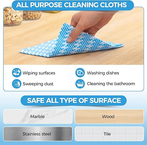 Miniatura 3 de Handi Wipes Paños Reutilizables Paños Desechables Toallas de Limpieza Toallitas de Cocina Secas Paños de Platos Reutilizables Paños de Baño de