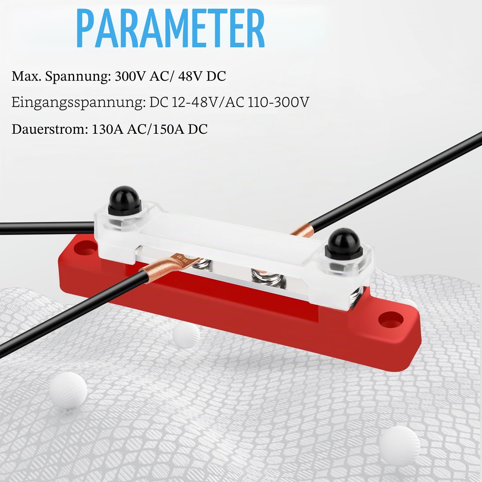 Elektrischer Verteilerblock M6 Doppelbolzen – 48V, 4,5x4,3x3,2cm, Aus Glasfaserverstärktem Nylon, Für Boote & Wohnmobile!