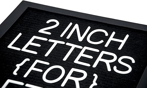 Miniatura 4 de Juego de letras de fieltro - 227 letras de 2 pulgadas de alto