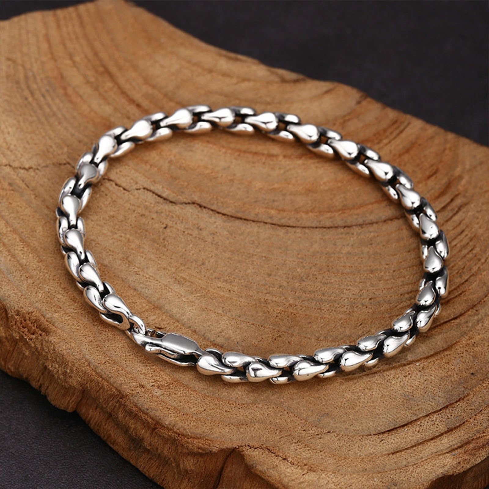 Herren Armbänder Sterlingsilber 5MM Gliederkette Armreifen