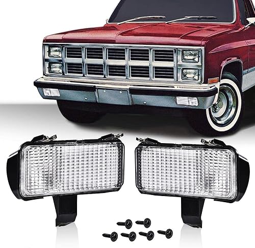 Miniatura 2 de CHEDA Juego de luces de estacionamiento de señal de giro frontal compatible con Chevy PUChevy SuburbanChevy BlazerGMC PUGMC JimmyGMC Suburban lado