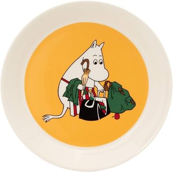 ARABIA Moomin Plate Mom Apricot 7.5 inches 19 cm