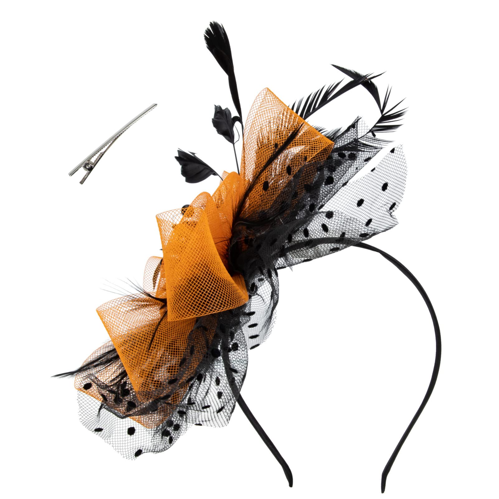 minkissy 3pezzi Fascinator Multi-Funzione Rete per Feste Accessorio Elegante per Cerimonie e Matrimonio Cerchietto Resistente per Halloween e Cosplay Decorazione per Donne e Ragazze