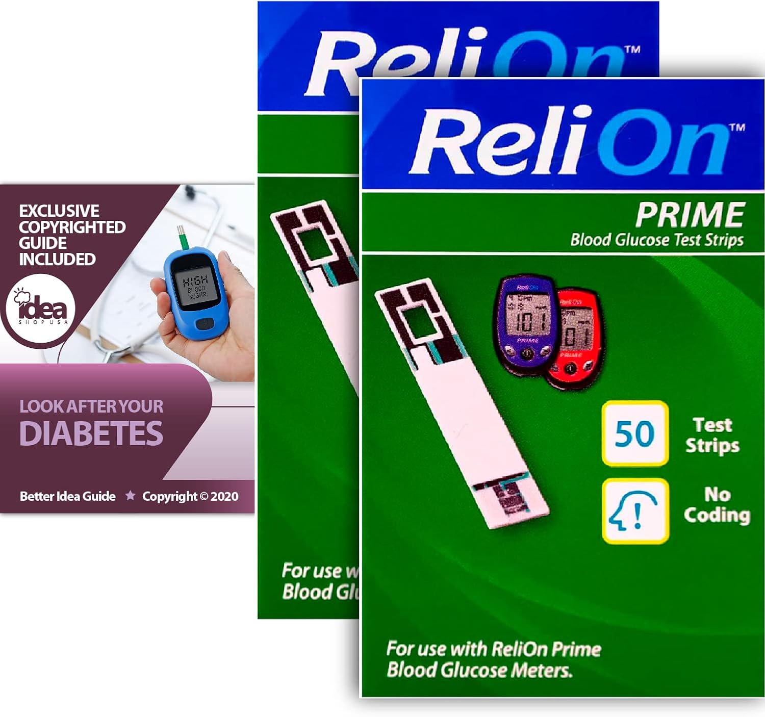 Relion Testing ReliOn Prime Blood Glucose Test Strips, 50 Ct (2 Nepal | Ubuy